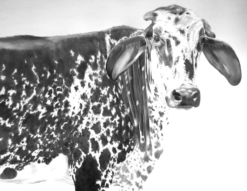 Serigrafía Hortensia Gris - Daniela Mejía