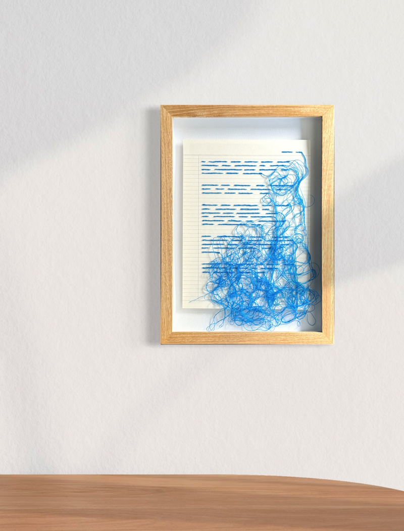 Texto Ilegible (Azul) - Luis Fernando Espinosa