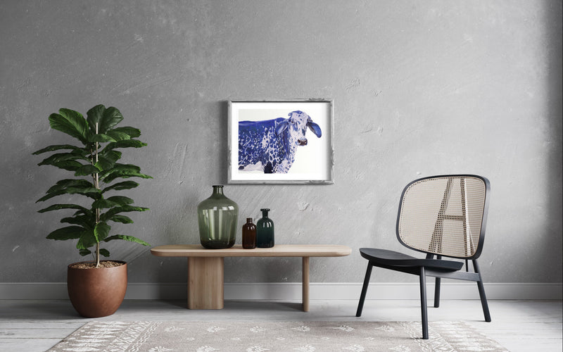 Serigrafía Hortensia Azul - Daniela Mejía