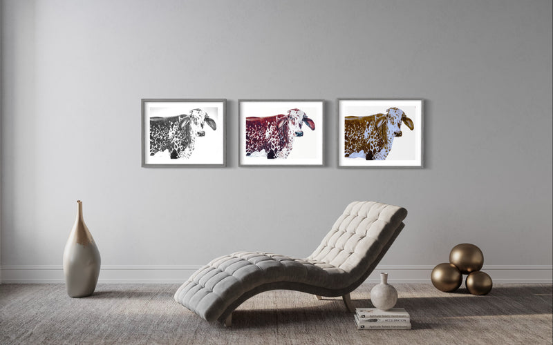 Serigrafía Hortensia Gris - Daniela Mejía