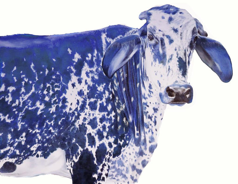 Serigrafía Hortensia Azul - Daniela Mejía